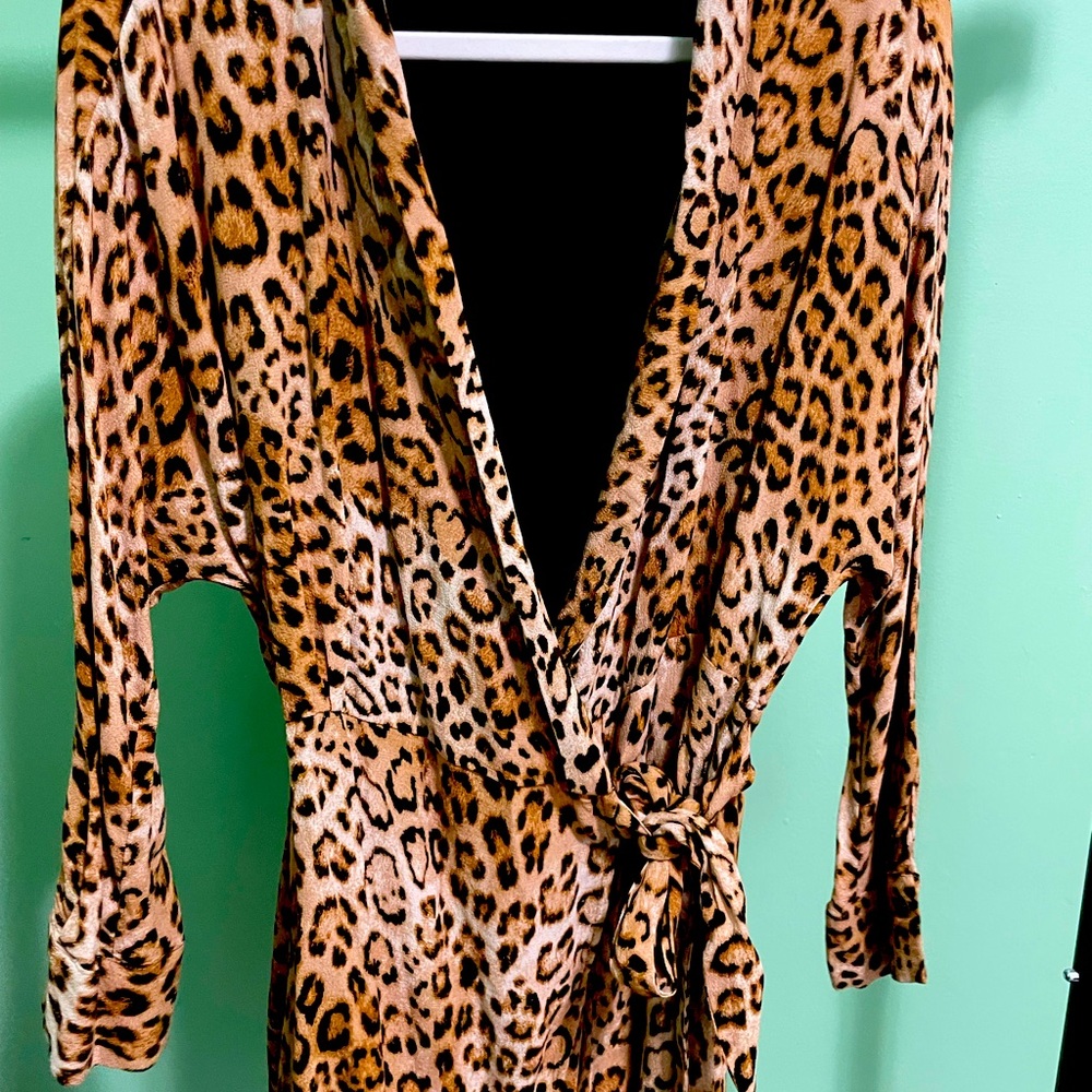Zara leopard print romper